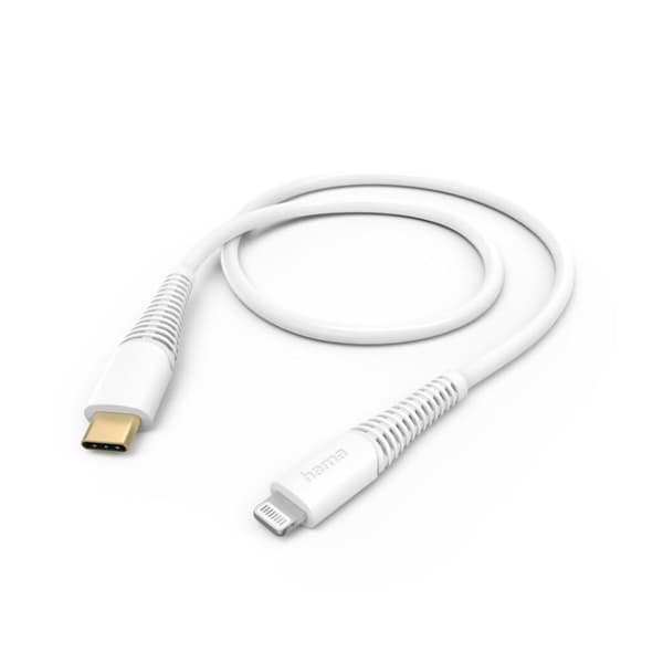 Hama Ladekabel USB-C - Lightning 1,5 M Hvid