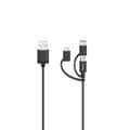 Miniatyrbillede 1 af 2: Hama Micro USB Kabel 3i1 Inkl. Tilpasse. Til USB-C & Lightning USB 2.0 0.75M
