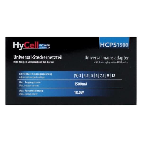 Ansmann Hycell yleisvirtalähde 18w 1500ma