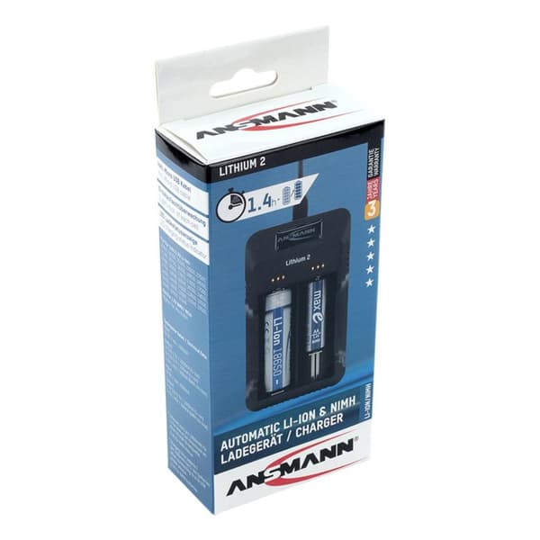 Ansmann Charger 1-2 Li-ion/nimh Sort