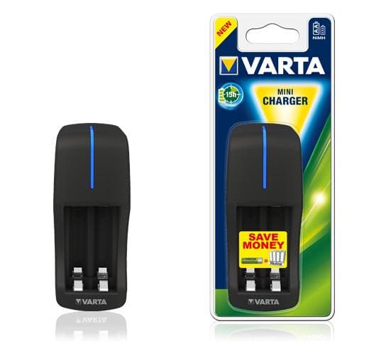 Varta Mini Oplader 800 mAh Batterioplader Sort