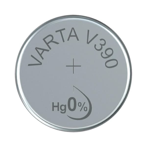 Varta V390 nappiparisto hopea