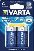 Miniatyrbillede 6 af 6: Varta 4914/2b Batteri Alkaline C/lr14 1,5 V High Energy 10 blærer