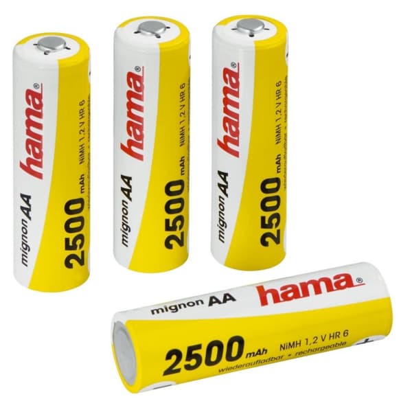 Hama Genopladeligt NiMH batteri 4xAA 2500mAh