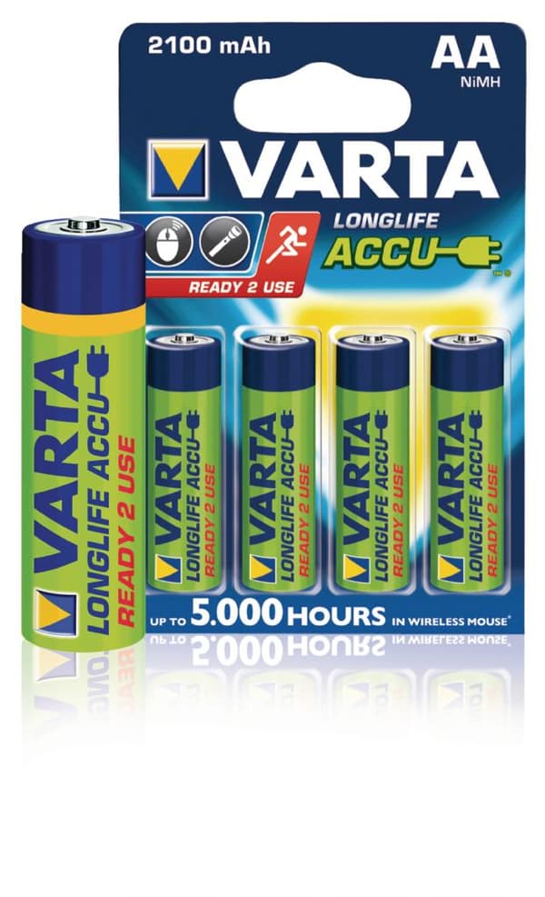 Varta VARTA-56706B Genopladeligt Nimh-batteri AA 1,2 V DC 2100 Mah 4 Blisterkort