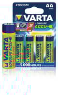Miniatyrbillede 1 af 8: Varta VARTA-56706B Genopladeligt Nimh-batteri AA 1,2 V DC 2100 Mah 4 Blisterkort