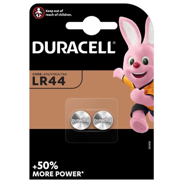 Duracell batteri Lr44 stor blister 2