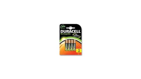 Duracell 5000394090231 batteri genopladeligt sæt på 4xAAA