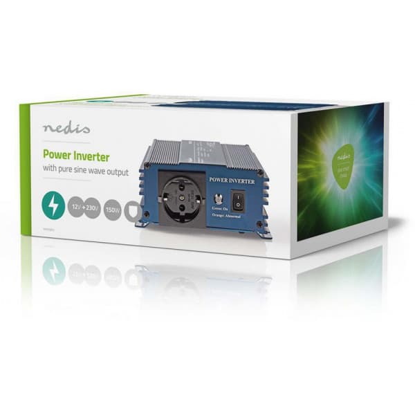 Nedis 150 W sinusbølgeinverter 12 V DC - 230 V AC