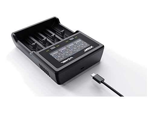 XTAR VC4SL akkulaturi Li-ion / Ni-MH / Ni-CD 18650
