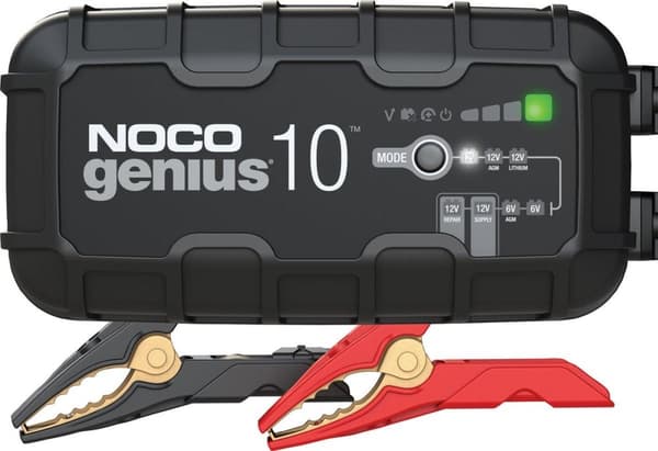 NOCO GENIUS10 EU 10A batterioplader til 6V/12V batterier med vedligeholdelses- og afsvovlingsfunktion