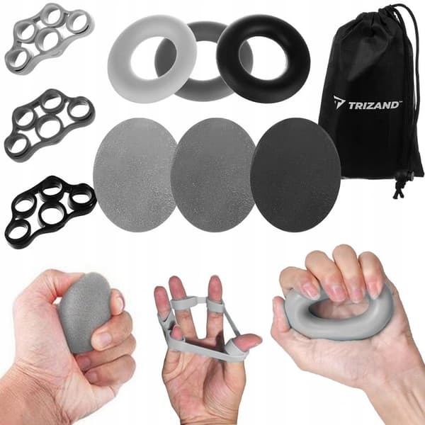 Handträning 9 st handledsband med Fingerträning - motstånd kit