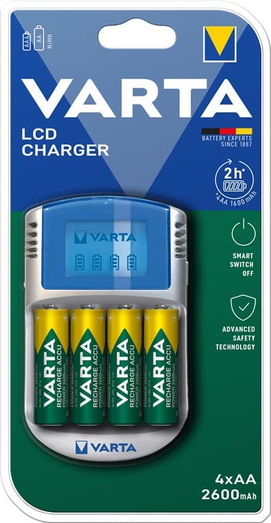 LCD Charger (typ 57070) inkl. 4x AA 2600 mAh