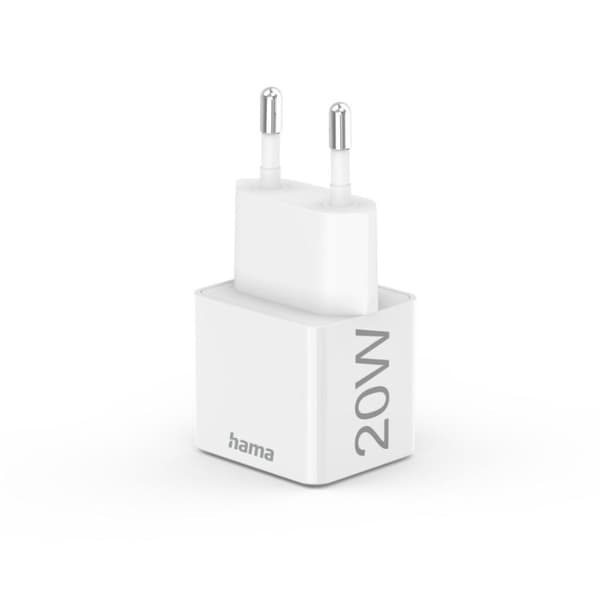 Hama Quick Charger USB-C PD/Qualcomm® Minilader 20 W Hvid