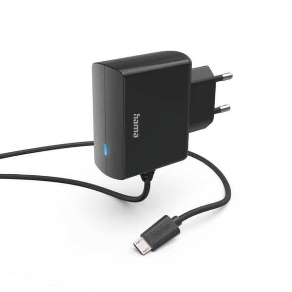 Hama Oplader Med Micro USB Tilslutning 6 W 1,0 M Sort Sort