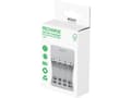 Miniatyrbilde 4 av 4: DELTACO Ultimate - Batterilader - (for 4xAA/AAA) - 4 x batterier lader - hvit