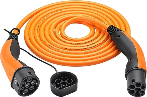 LAPP MOBILITY HELIX® laddkabel typ 2, upp till 22 kW, 5 m, orange (61798)