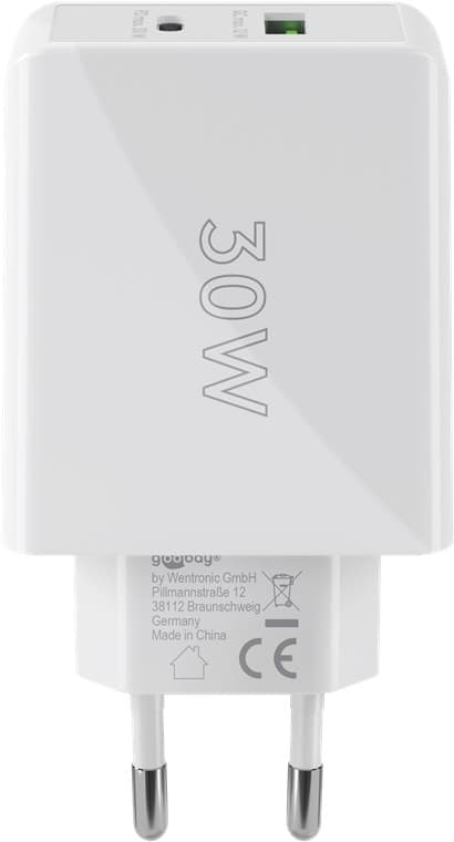 USB-C™ PD dubbel snabbladdare (30 W) vit