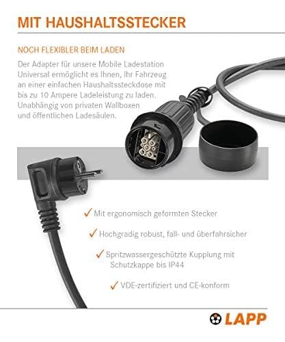 LAPP MOBILITY suojakosketin yleislataussovitin, jopa 2,3 kW (64708)