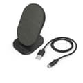 Miniatyrbillede 2 af 3: Hama Trådløs Oplader QI-FC10S-Fab 10 W Draadl. Smartphone ladestation Z/w
