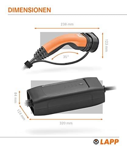 LAPP MOBILITY Mobil ladestation Basic, Type 2, CEE, op til 11 kW, 6 m (64695)