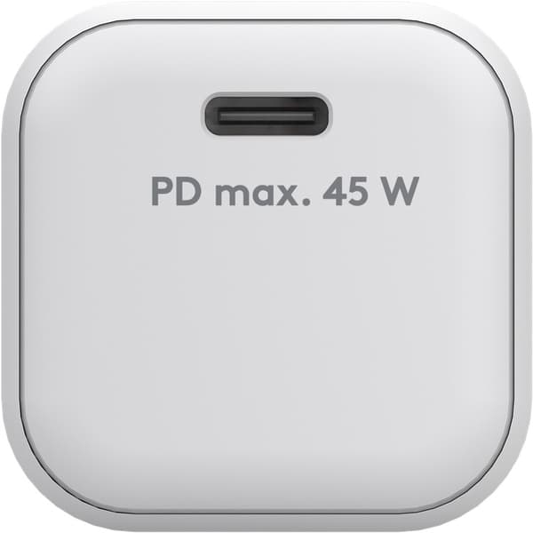 USB-C™ PD GaN -pikalaturi Nano (45 W) valkoinen