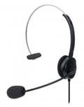 Pikkukuva 1 / 6: MANHATTAN Mono USB-kuulokkeet, ympyrämuotoilu (Over-Ear), yksipuolinen korvakuppi, langallinen, USB-A-liitin, integroitu äänenvoimakkuuden säätö, sääd