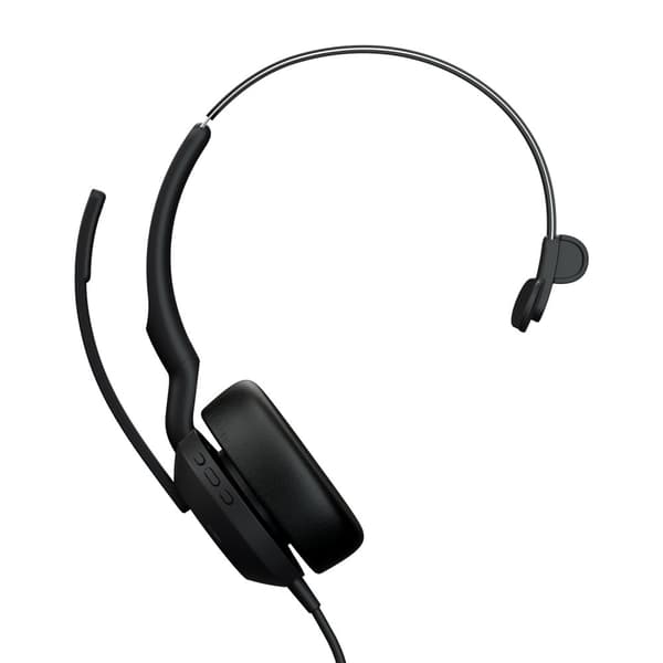 GN Jabra Jabra Evolve2 50 UC Mono - Headset - On-Ear - Bluetooth - trådlöst - aktiv brusreducering - USB-A - Svart (25089-899-999)