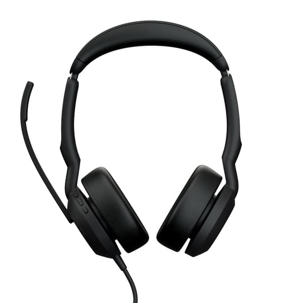 Jabra Evolve2 50 MS Stereo - Headset - On-Ear - Bluetooth - trådløs - aktiv støjreduktion - USB-A - Sort (25089-999-899)