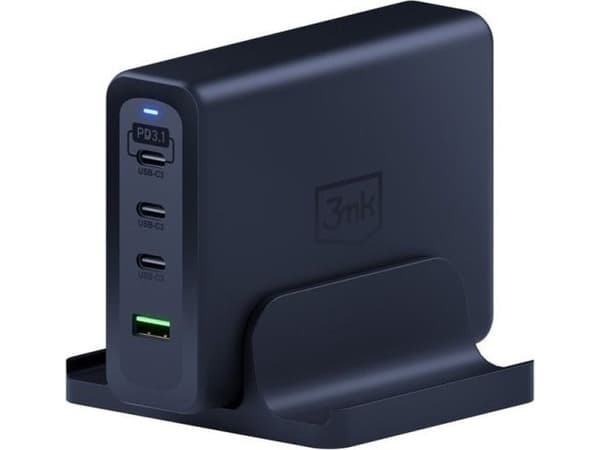 Ładowarka 3MK Hyper laddningsstation 1x USB-A 3x USB-C (Tillbehör - 3mk Hyper laddningsstation 240W)