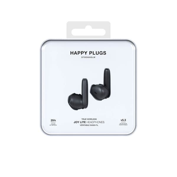 Happy Plugs Hörlur Joy Lite In-Ear TWS Svart