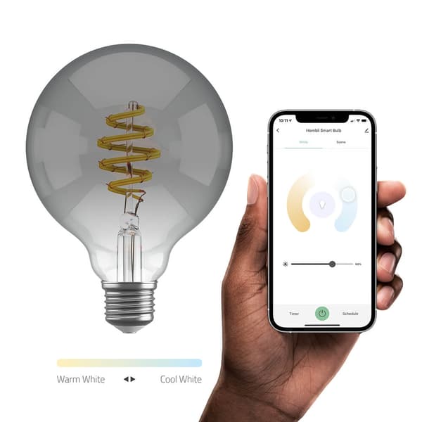 Hombli Smart Lampa Glödtråd E27 G95-Rök CCT