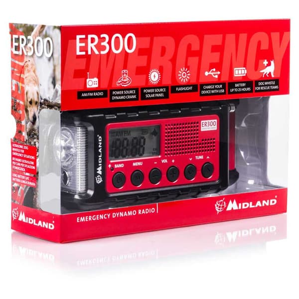 Midland Emergency Power Bank Er300 Rød,Sort