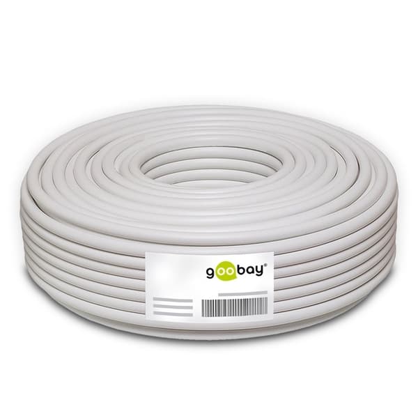 Goobay Højttalerkabel rød;sort CU 10 m rulle, tværsnit 2 x 0,75 mm²