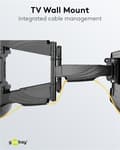 Miniatyrbillede 8 af 8: Goobay TV vægbeslag OLED FULLMOTION (L) specielt til OLED-tv'er fra 37 til 70 tommer (94-178 cm), fuldt bevægelig (drejelig og vippelig) op til 30 kg