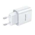 Miniatyrbillede 4 af 7: Wall charger Vipfan E04, USB-C, 20W, QC 3.0 + Lightning cable (white)