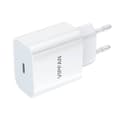 Miniatyrbillede 7 af 7: Wall charger Vipfan E04, USB-C, 20W, QC 3.0 + Lightning cable (white)
