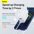 Miniatyrbillede 1 af 11: Baseus CCXJ-B02 Travel Charger USB-C 20W