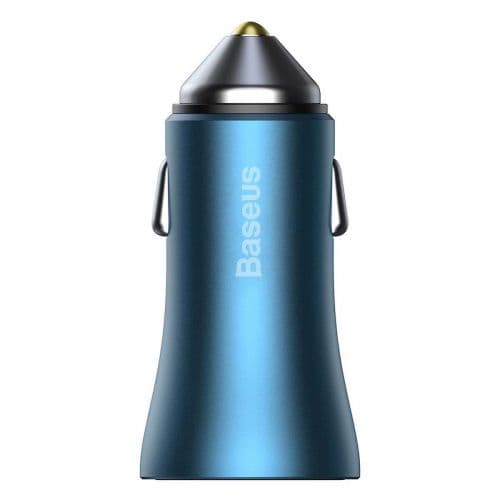 Baseus Car Charger Golden Contactor Pro Fast Type C / USB 40W, PD 3.0, QC 4.0+ SCP, FCP, AFC, Blue (CCJD-03)