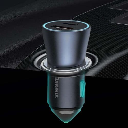 Baseus Car Charger Golden Contactor Pro Fast Type C / USB 40W, PD 3.0, QC 4.0+ SCP, FCP, AFC, Blue (CCJD-03)