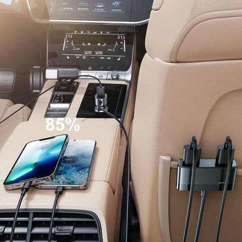 Joyroom Car Charger 5-in-1, U+U+U+U+U 45W, Black (JR-CL03-PRO)