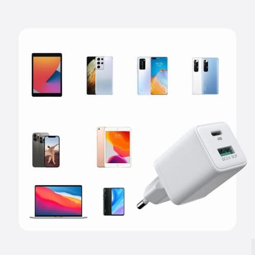 Joyroom Travel Charger C+U, QC 3.0, PD 3.0, AFC, FCP, 30W, EU White (L-QP303)