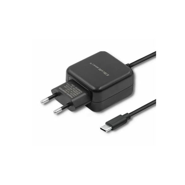 Ładowarka sieciowa 5V | 2.4A | 12W | USB typ C | Czarna Sort