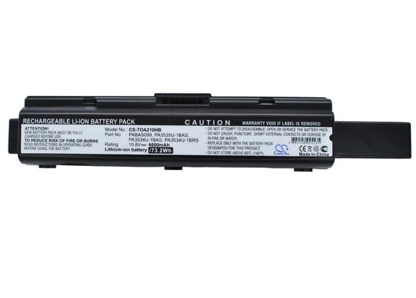 Laptop Battery for Toshiba Satellite A200 A300 A500 L200 L300 L500 PA3535U 10.8V  6600 mAh CAMERON SINO