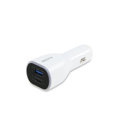 CAR LAPTOP CHARGER UNIVERSAL/PRO 12/24V (100W) Hvid
