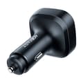 Miniatyrbillede 2 af 3: Car Charger Acefast B5, 101W, 2x USB-C + USB, OLED (black)
