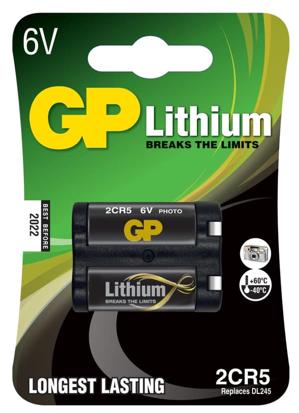 Battery lithium photo 2CR5 6V GP
