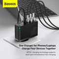 Miniatyrbilde 4 av 11: Baseus GaN2 Pro Quick Travel Charger 2x USB / 2x USB-C / 100W