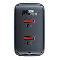 Miniatyrbillede 2 af 4: Wall charger Acefast A49 2x USB-C, 35W PD (black)