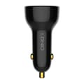 Miniatyrbillede 1 af 6: LDNIO C101 Car Charger, USB + USB-C, 100W + USB-C to Lightning Cable (Black)